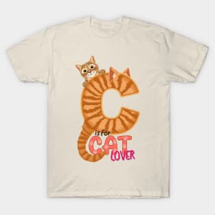 C is for CAT lover T-Shirt